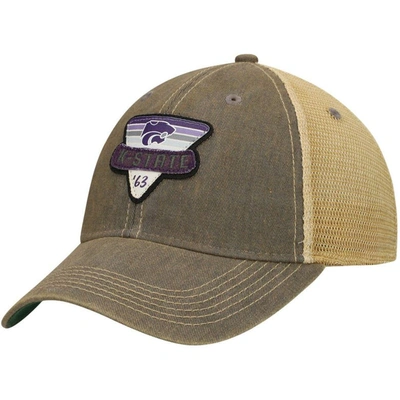 Shop Legacy Athletic Gray Kansas State Wildcats Legacy Point Old Favorite Trucker Snapback Hat