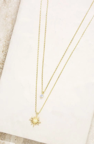 Shop Ettika Celestial Layered Necklace In Gold