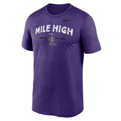 Shop Nike Purple Colorado Rockies Local Legend T-shirt