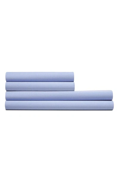 Shop Calvin Klein Home Harrison Fitted Sheet In Periwinkle