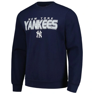 Shop Stitches Navy New York Yankees Pullover Sweatshirt
