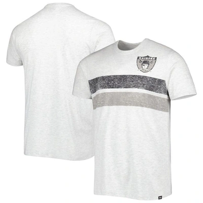 Shop 47 ' Heathered Gray Las Vegas Raiders Franklin Bars Bond T-shirt