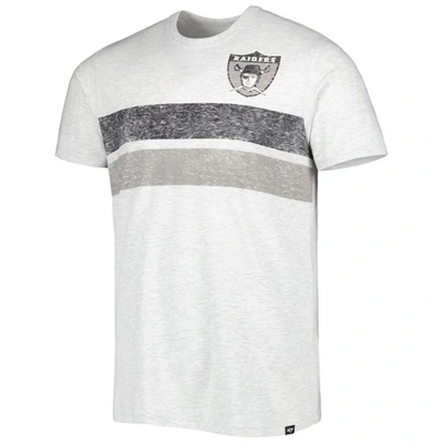 Shop 47 ' Heathered Gray Las Vegas Raiders Franklin Bars Bond T-shirt
