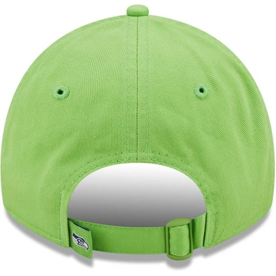 Shop New Era Neon Green Seattle Seahawks Core Classic 2.0 9twenty Adjustable Hat