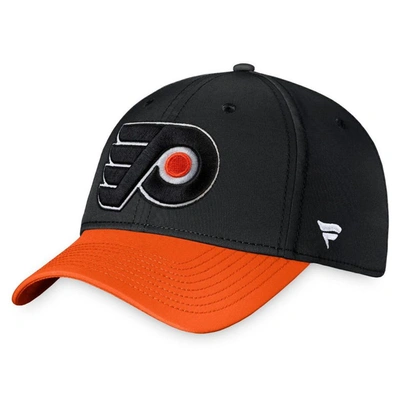Shop Fanatics Branded Black Philadelphia Flyers Core Primary Logo Flex Hat
