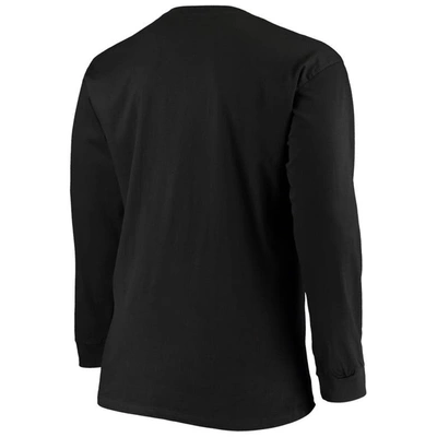 Shop Fanatics Branded Black Carolina Panthers Big & Tall Color Pop Long Sleeve T-shirt