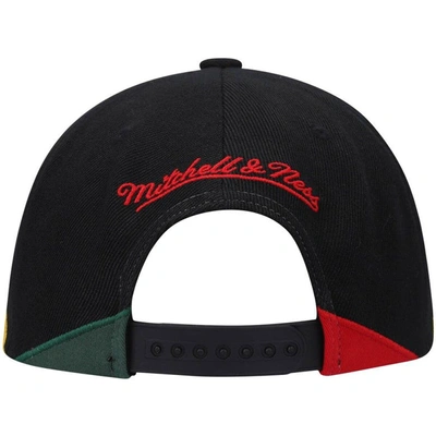 Shop Mitchell & Ness Black Los Angeles Lakers Hardwood Classics Black History Month Snapback Hat
