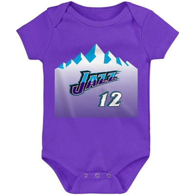 Shop Mitchell & Ness Infant  John Stockton Purple Utah Jazz Hardwood Classics Name & Number Bodysuit