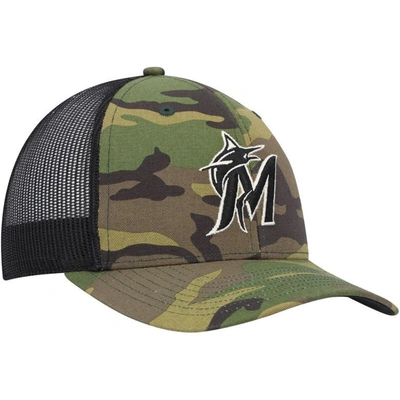 Shop 47 ' Camo Miami Marlins Trucker Snapback Hat