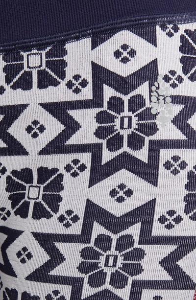 Fp Movement Myoko Jacquard Leggings In Midnight Navy Combo