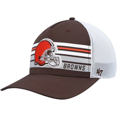 Shop 47 ' Brown Cleveland Browns Altitude Ii Mvp Trucker Snapback Hat