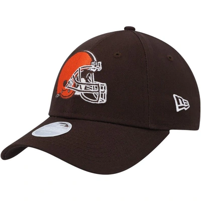 Shop New Era Brown Cleveland Browns Simple 9forty Adjustable Hat