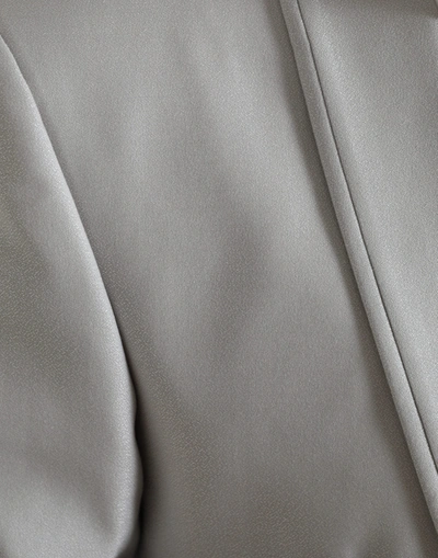 Shop Dolce & Gabbana Elegant Silver Slim Fit Wool-silk Men's Suit