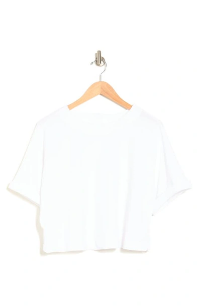 Shop Adrianna Papell Button Back Crop Top In White