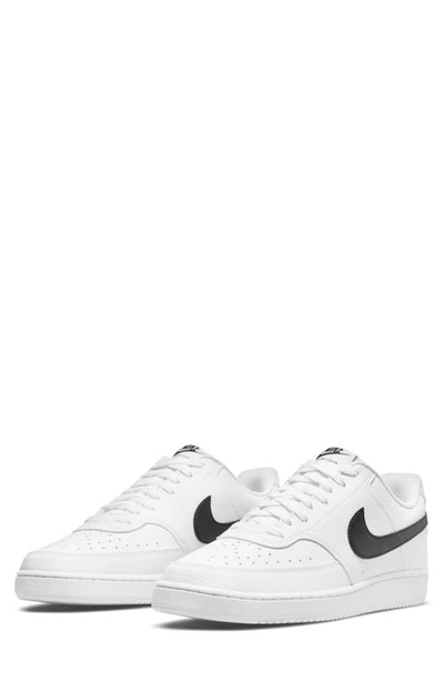 Shop Nike Court Vision Next Nature Sneaker In White/ Black/ White