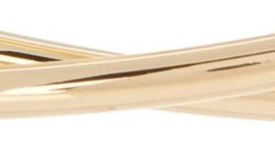 Shop Nordstrom Rack Open Crossover Cuff Bracelet In Gold