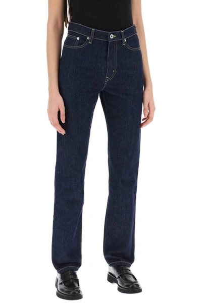 Shop Kenzo Asagao Regular Fit Jeans In Blue