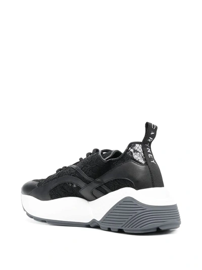 Shop Stella Mccartney Eclipse Lace Sneakers In Black