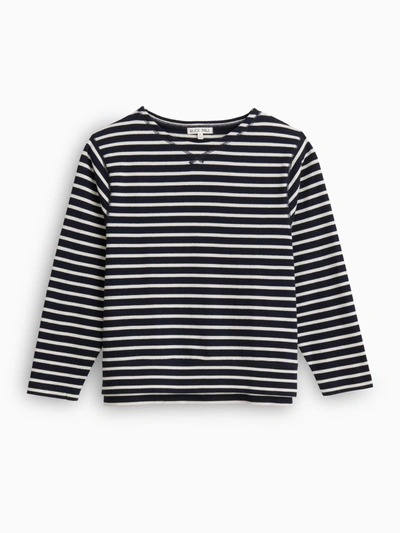 Shop Alex Mill Lakeside Striped Tee In Dark Navy/natural