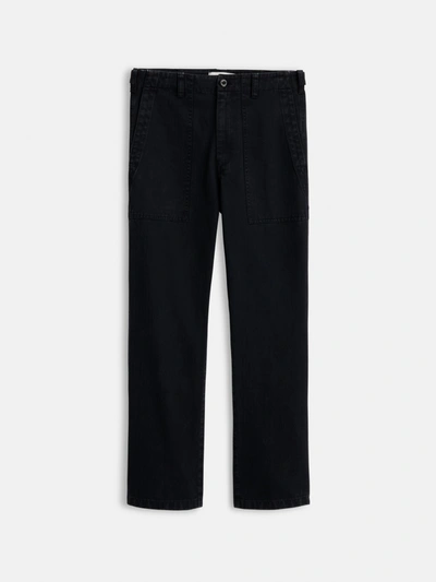 Alex Mill Neil Pant In Herringbone In Washed Black