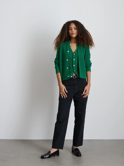 Alex Mill Neil Pant In Herringbone In Washed Black