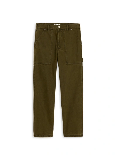 Shop Alex Mill Painter Pant In Recycled Denim In Military Olive
