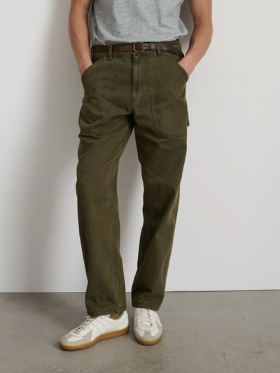 Alex Mill The Painter Pant In Recycled Denim In Military Olive