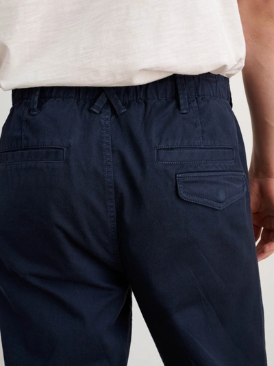 Shop Alex Mill Pull-on Button Fly Pant In Dark Navy