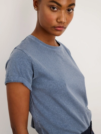 Shop Alex Mill Scout Crewneck Tee In Vintage Wash In Faded Blue
