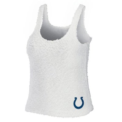 Shop Wear By Erin Andrews Cream Indianapolis Colts Cozy Scoop Neck Tank Top & Pants Sleep Set