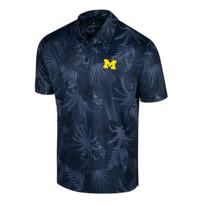 Shop Colosseum Navy Michigan Wolverines Palms Team Polo