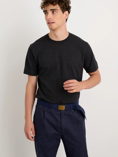 Shop Alex Mill Standard T Shirt In Slub Cotton In Black