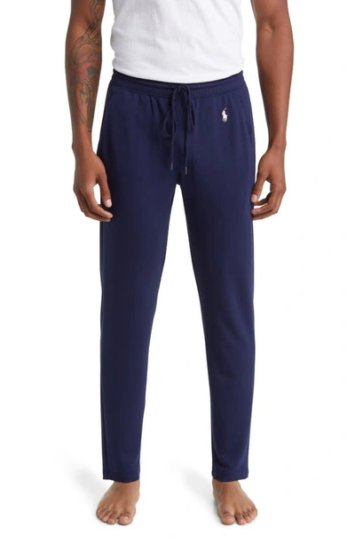 Shop Polo Ralph Lauren Drawstring Pajama Pants In Cruise Navy