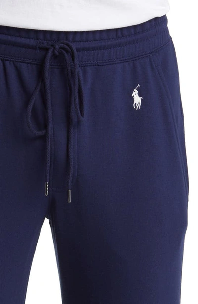 Shop Polo Ralph Lauren Drawstring Pajama Pants In Cruise Navy