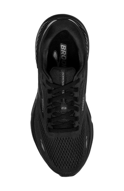 Shop Brooks Adrenaline Gts 23 Running Sneaker In Black/ Black/ Ebony