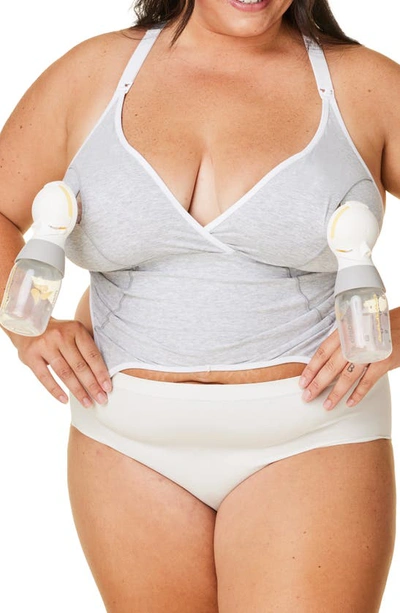 Bravado Designs Original Organic Cotton Blend Pumping & Nursing Bra In Dove Heather