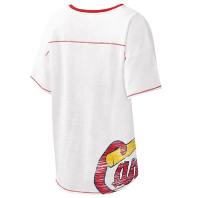 Shop Starter White St. Louis Cardinals Perfect Game V-neck T-shirt