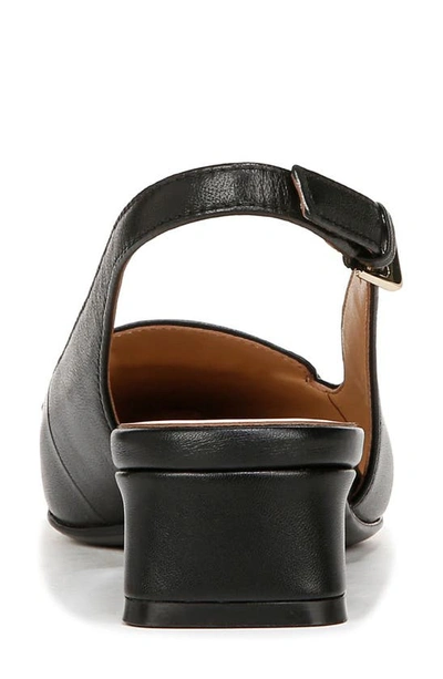 Shop Naturalizer Lindsey Slingback Sandal In Black Leather