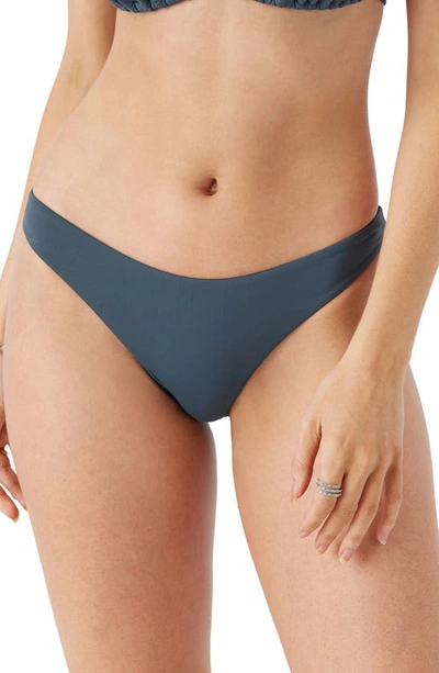 Shop O'neill Rockley Saltwater Solids Bikini Bottoms In Slate