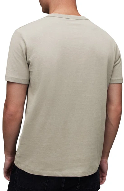 Shop Allsaints Brace Tonic Slim Fit Cotton T-shirt In Planet Grey