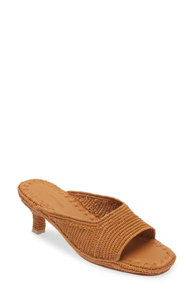 Shop Carrie Forbes Port Slide Sandal In Cognac