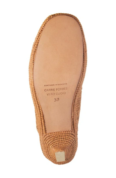 Shop Carrie Forbes Port Slide Sandal In Cognac