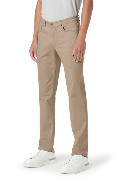 Shop Bugatchi Preston Straight Leg Five Pocket Pants In Beige