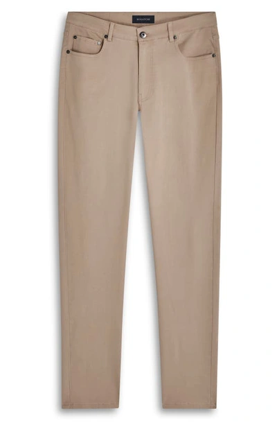 Shop Bugatchi Preston Straight Leg Five Pocket Pants In Beige