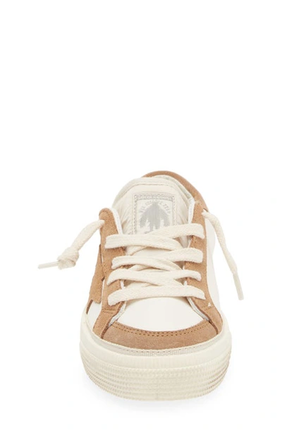 Shop Golden Goose Kids' May Low Top Sneaker In White/ Light Brown
