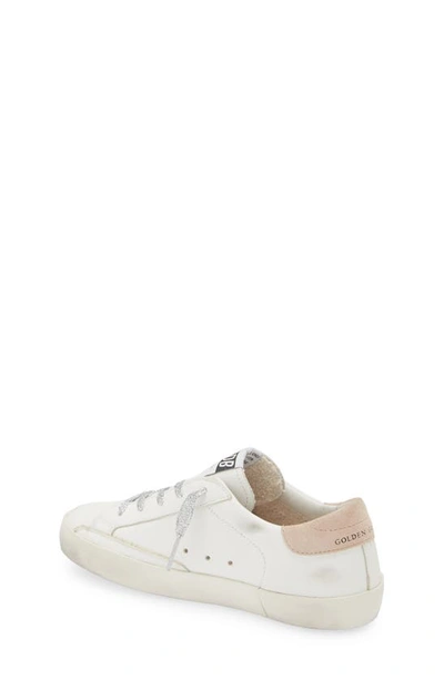 Shop Golden Goose Super-star Low Top Sneaker In White/ Antique Pink/ Nougat