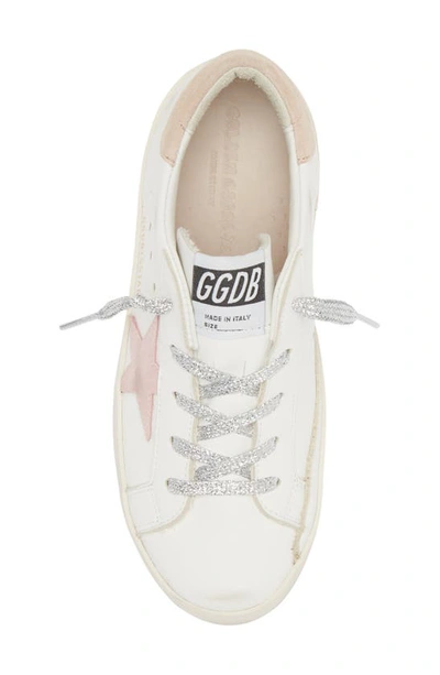 Shop Golden Goose Super-star Low Top Sneaker In White/ Antique Pink/ Nougat