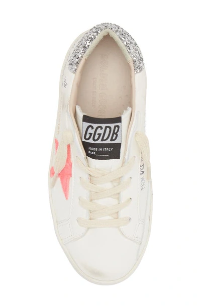 Shop Golden Goose Super-star Low Top Sneaker In White/ Aragosta Fluo/ Silver