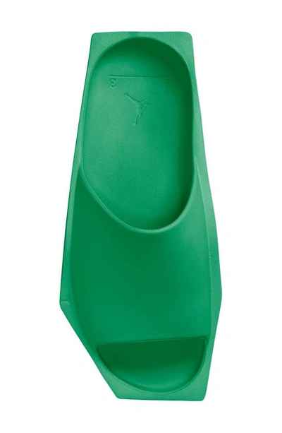 Shop Jordan Hex Slide Sandal In Lucky Green/ Lucky Green