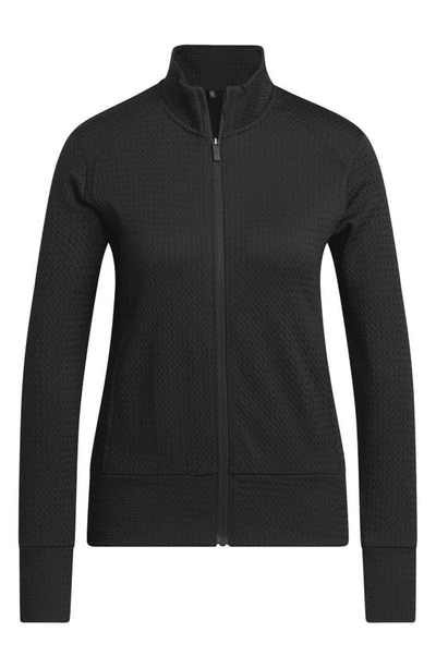 Shop Adidas Golf Ultimate365 Performance Textured Golf Jacket In Black